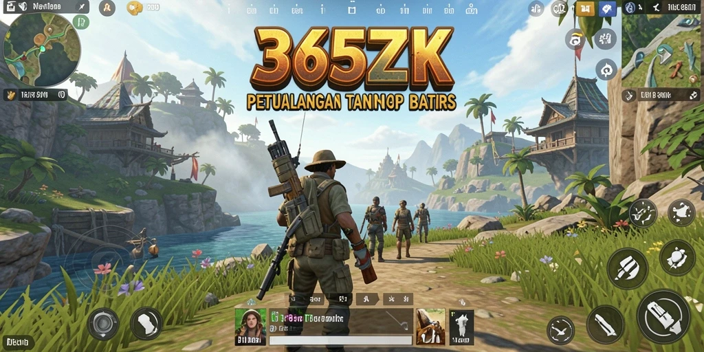 Tangkapan layar game <strong>365ZK</strong> menampilkan petualangan menakjubkan di dunia terbuka.