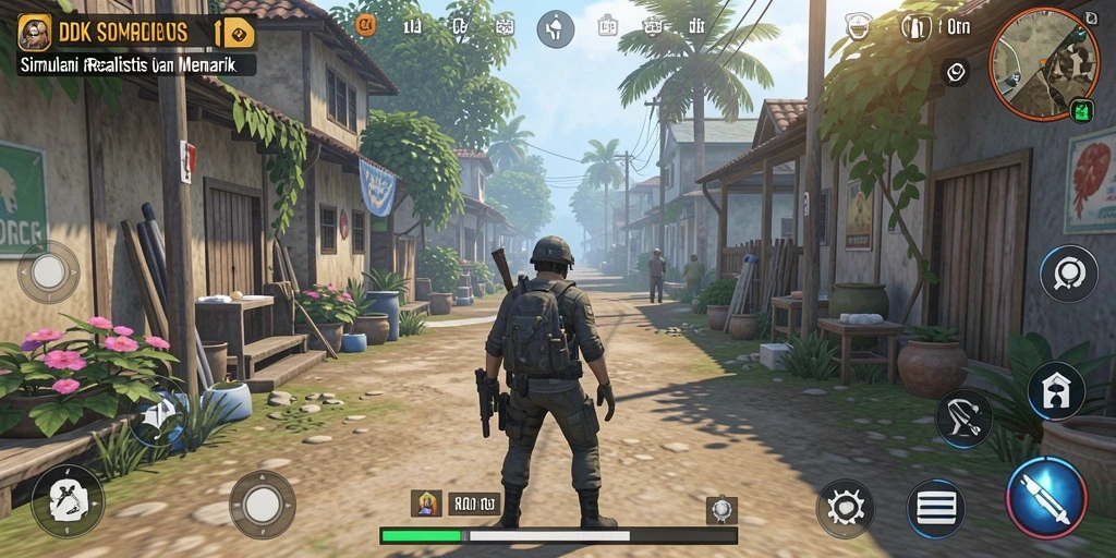 Screenshot DKK menampilkan gameplay simulation dengan grafis menarik.