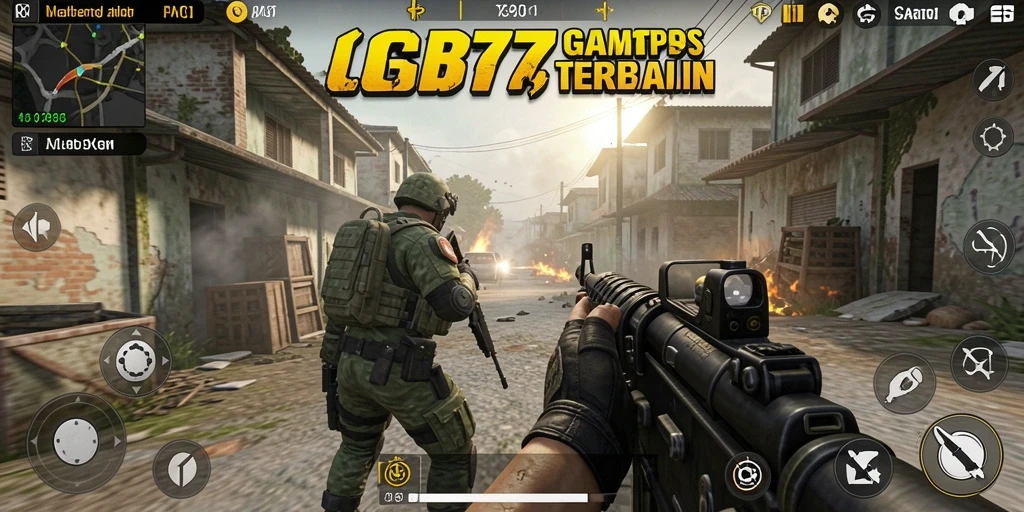 Screenshot utama GB777 yang menampilkan aksi gameplay TPS yang mendebarkan.