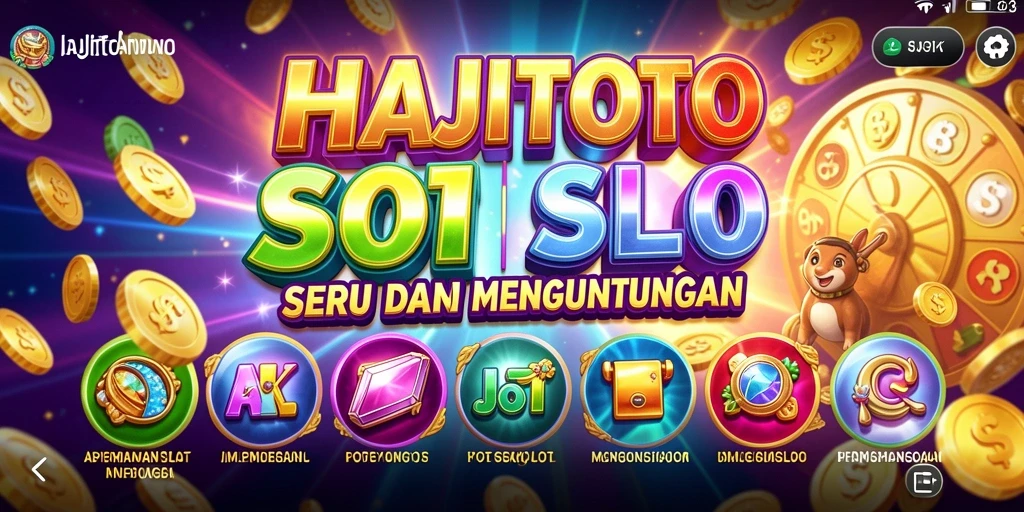 Tampilan menarik dari gameplay HAJITOTO dengan berbagai tema slot.