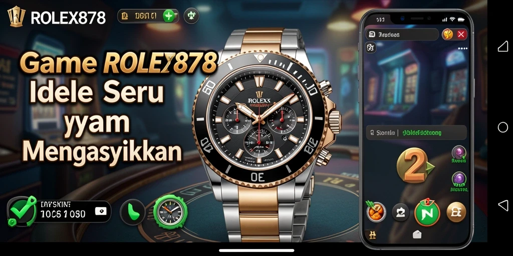 Screenshot utama <strong>ROLEX878</strong> menampilkan gameplay Idle yang menarik.