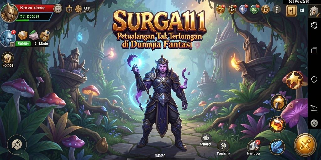 Tampilan gameplay <strong>SURGA11</strong> yang memukau dengan aksi petualangan yang mendebarkan.
