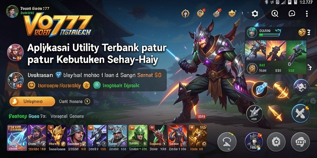Tampilan antarmuka VO777 yang sederhana dan mudah digunakan.